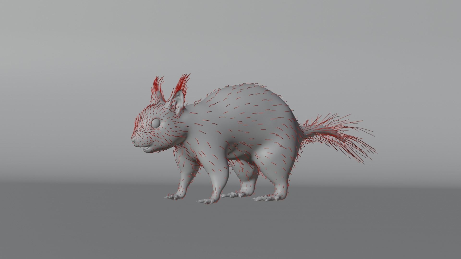 Squirrel Realistic Blender 3D model_6