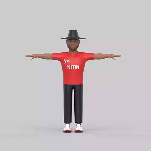 Nitin umpire 3D model