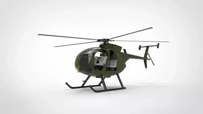Helicopter MD500 3D model