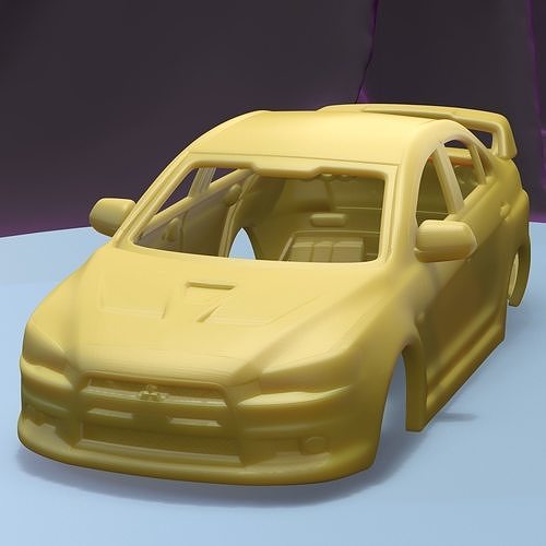 MITSUBISHI LANCER EVOLUTION X 2009 printable car body