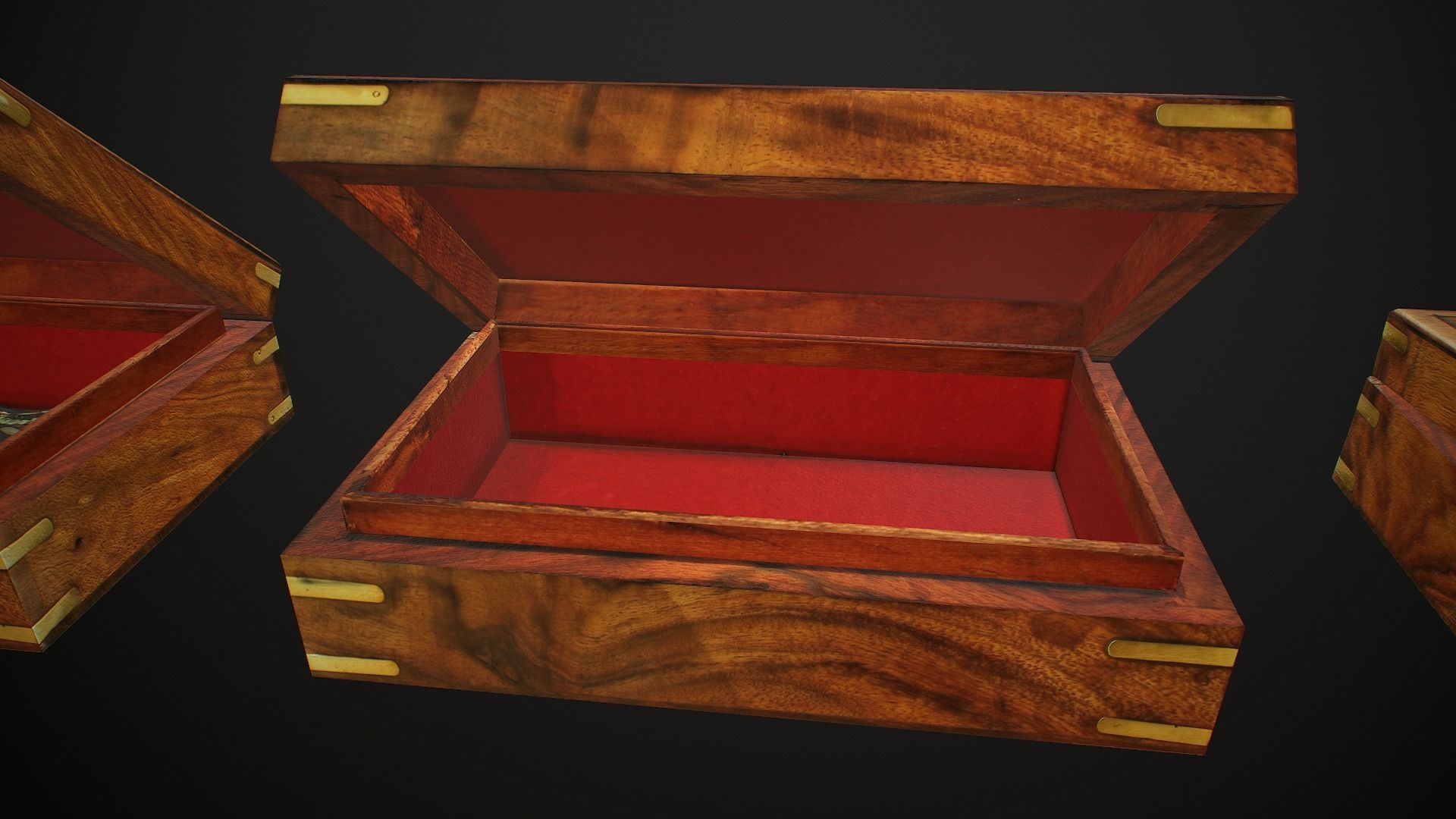 Old Books and Boxes Low-poly 3D model_34