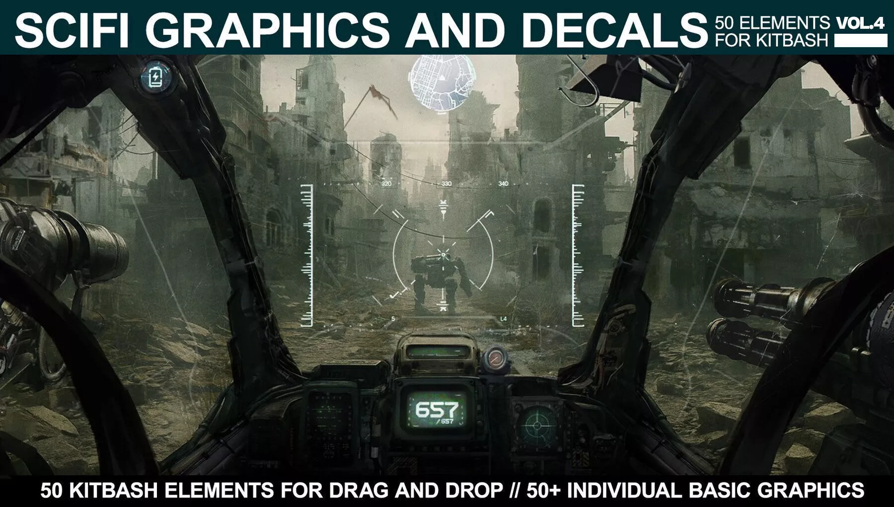 Sci-fi Graphics and Decals Vol 4 3D model