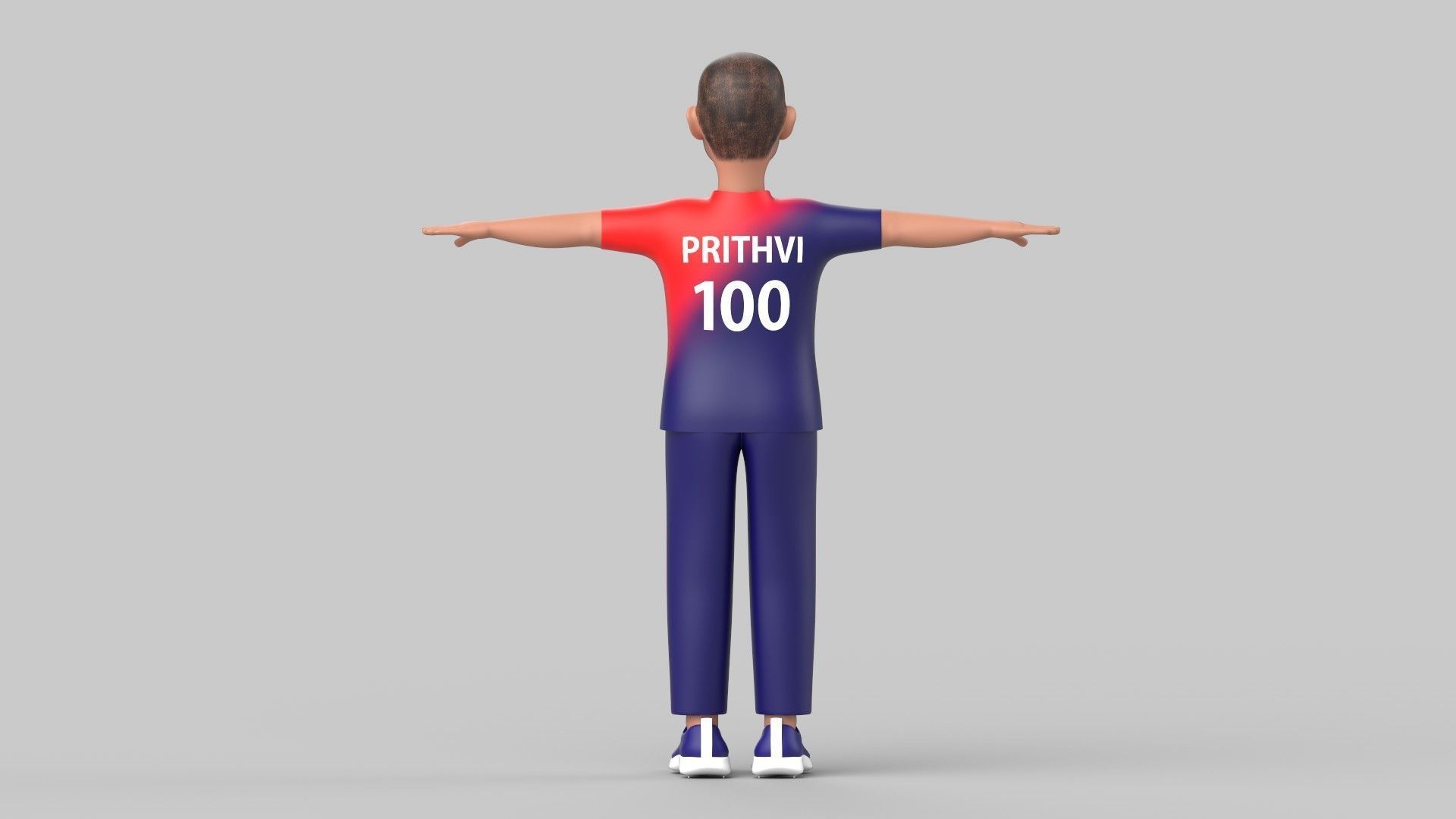 Prithvi Shaw 3D model_3