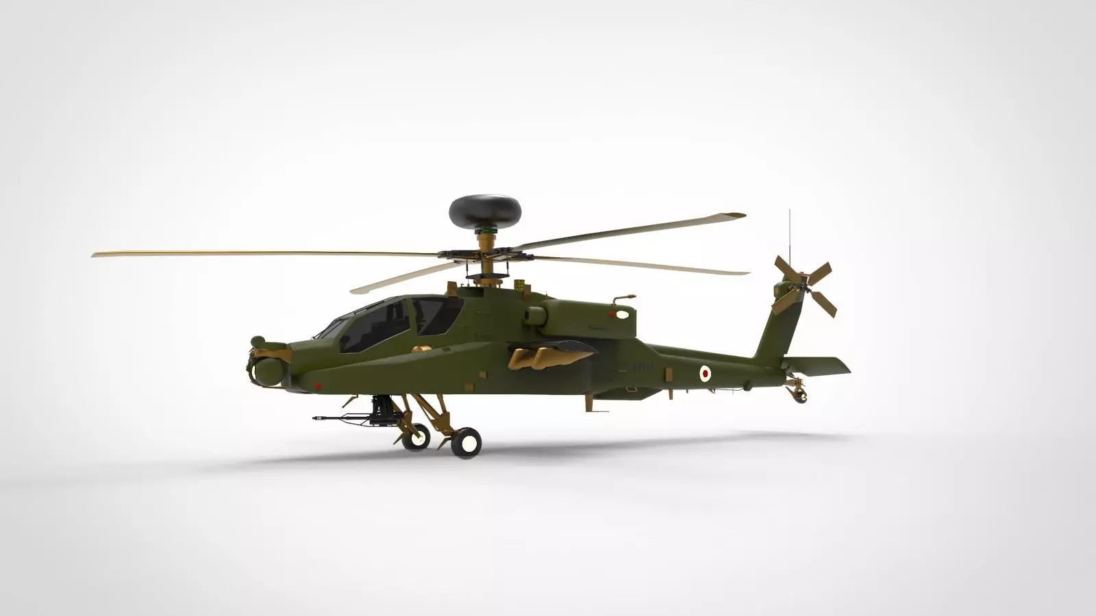 AH-64 Apache helicopter 3D model_0
