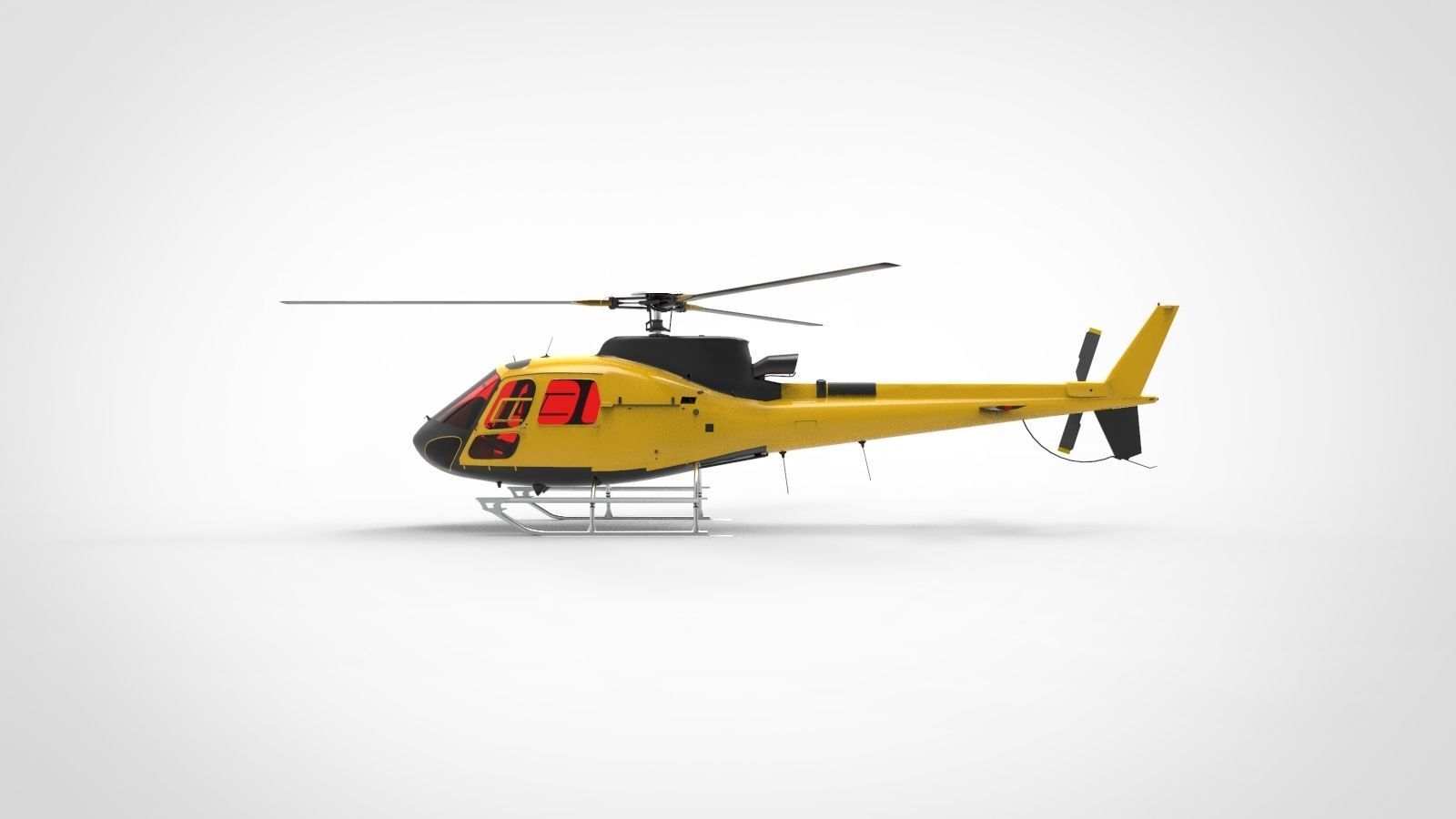 Helicopter Airbus H125 3D model_5