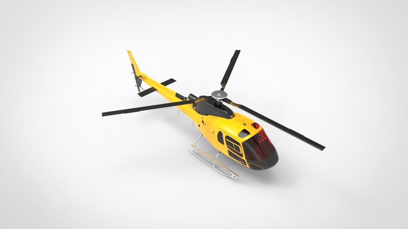 Helicopter Airbus H125 3D model_1