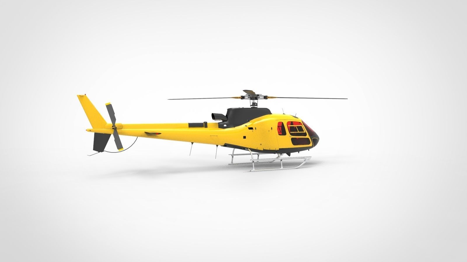 Helicopter Airbus H125 3D model_3