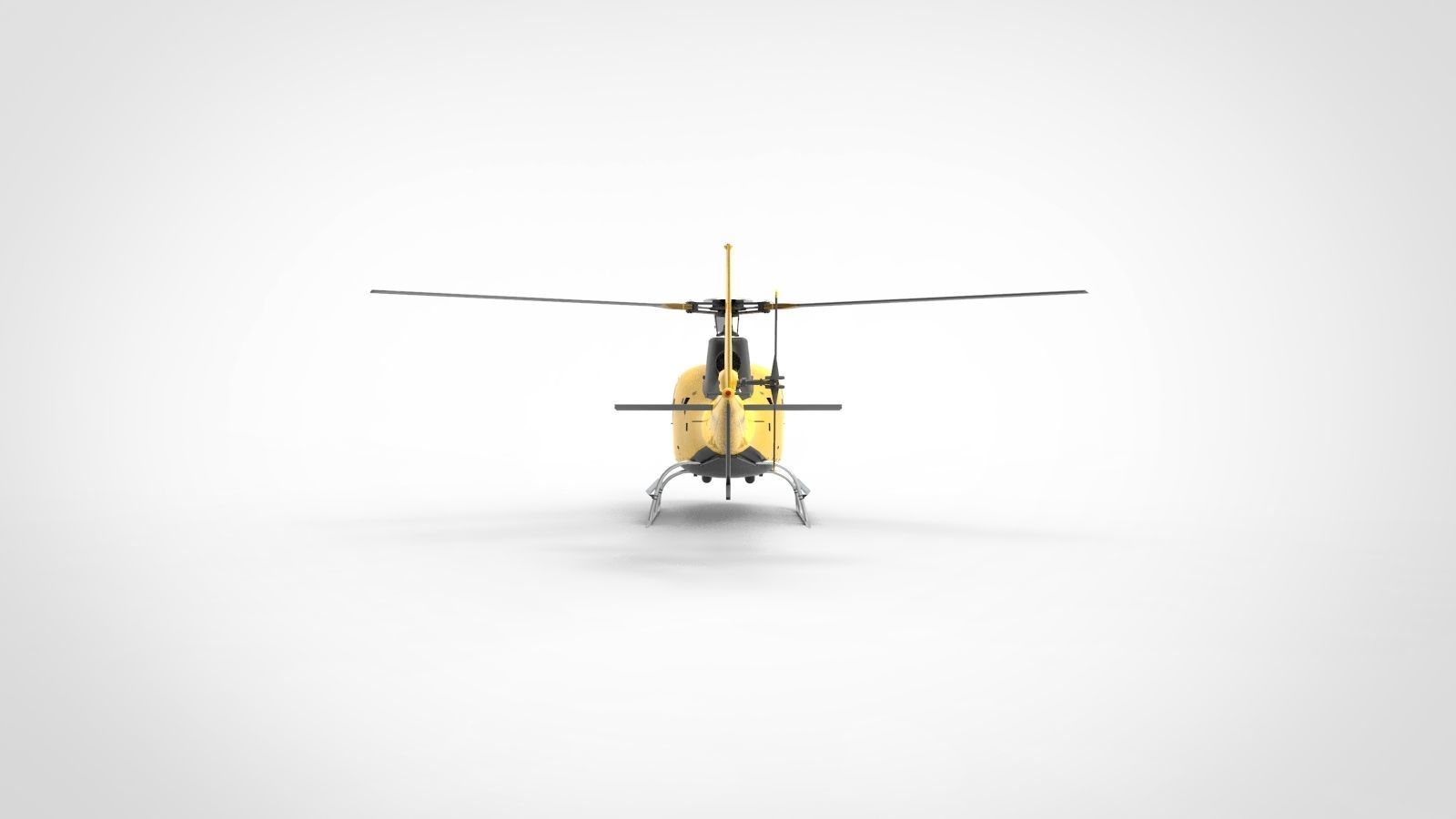 Helicopter Airbus H125 3D model_4