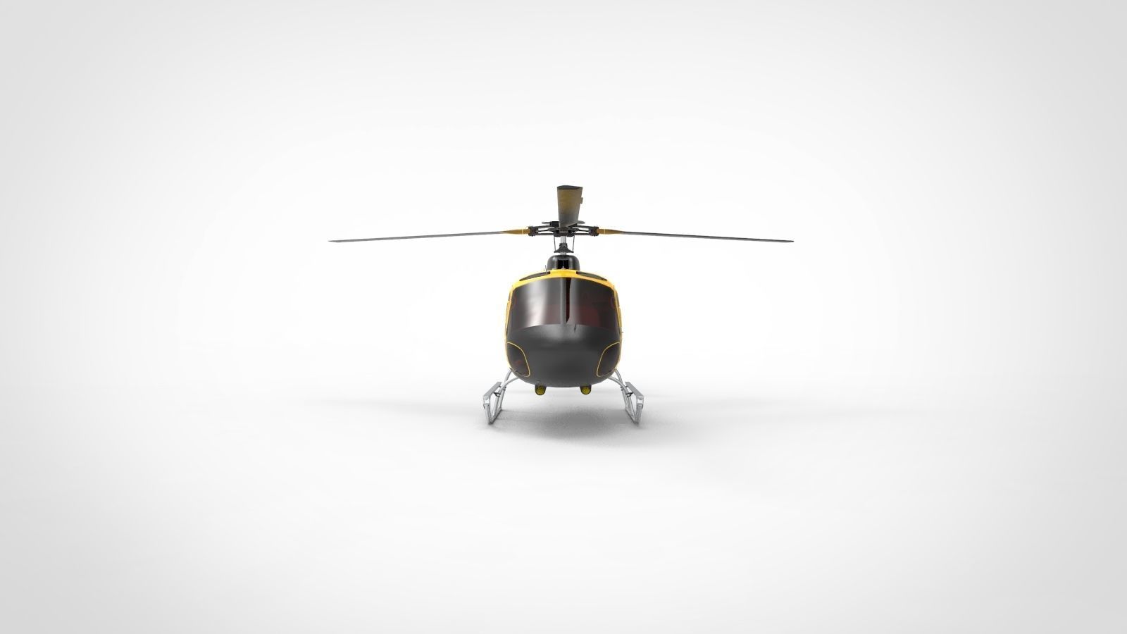 Helicopter Airbus H125 3D model_2