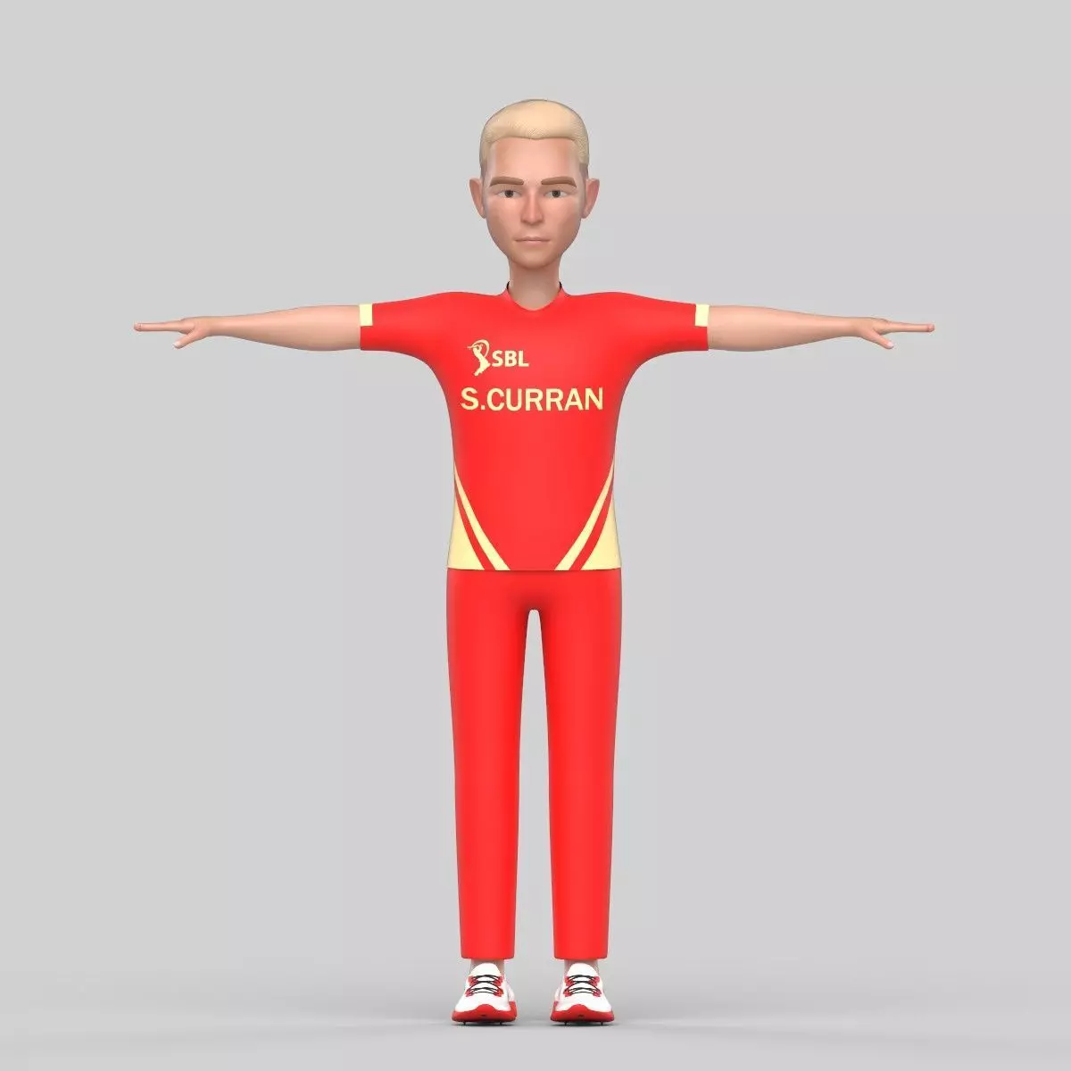 Sam Curran 3D model