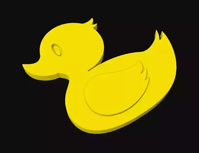 Duckling Rubber Ducky Bird Duck  3D print model
