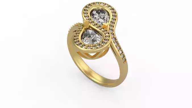 Woman Solitaire Ring 647