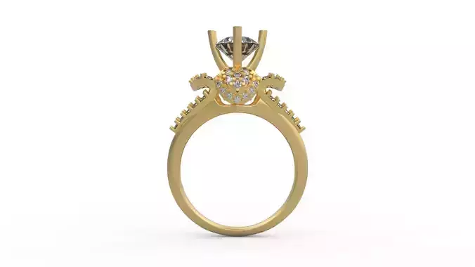 Woman Solitaire Ring 649