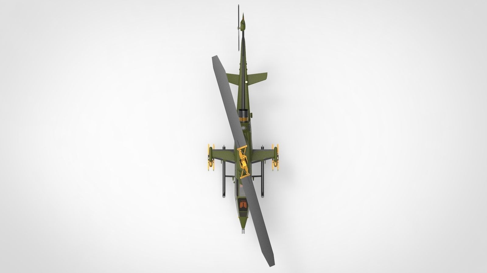 AH-1 Cobra Helicopter 3D model_5