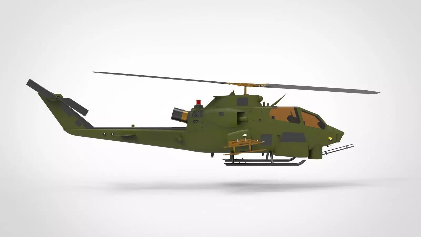 AH-1 Cobra Helicopter 3D model_0