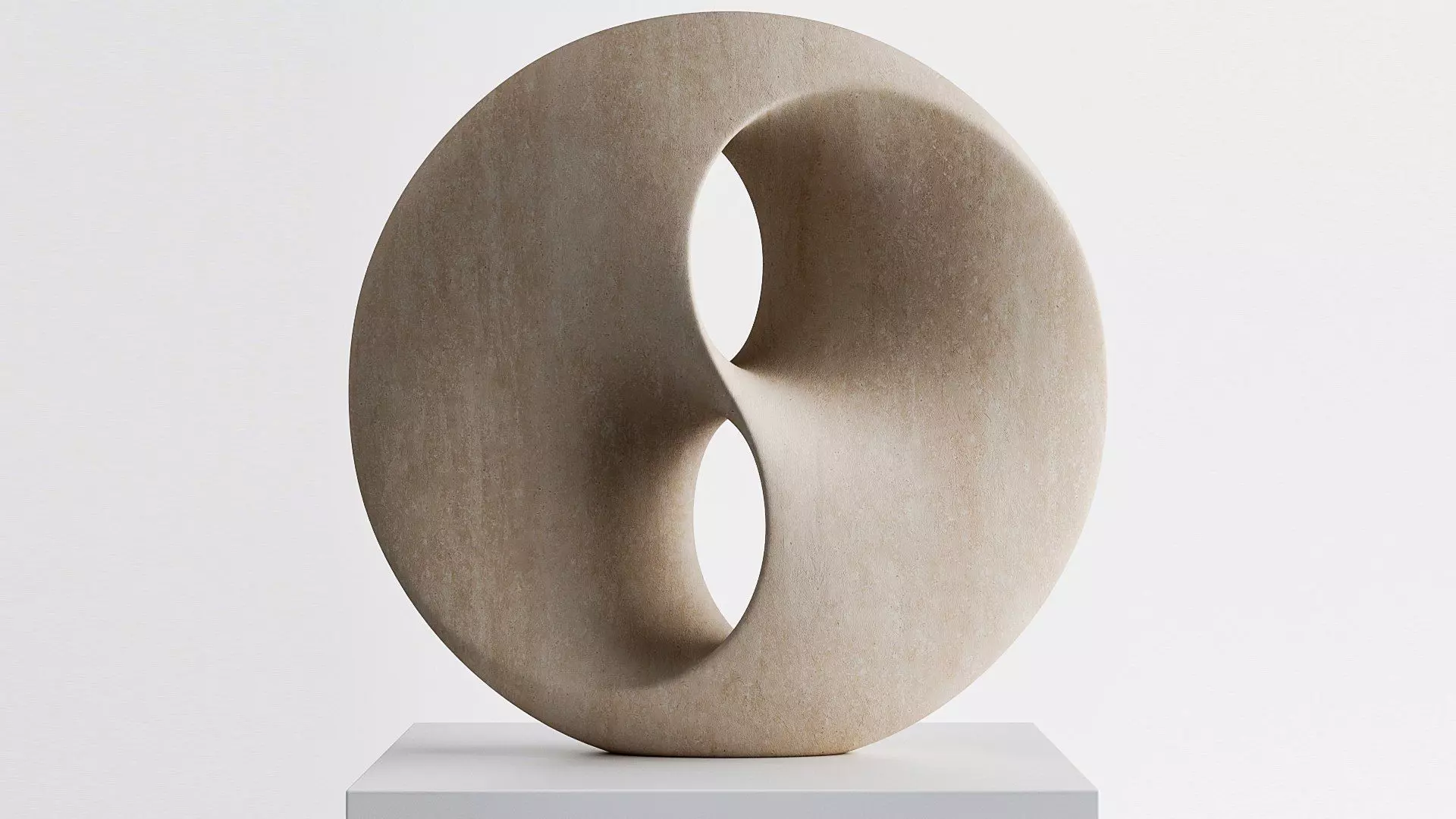 Abstract sculpture Mobius Strip 3D model