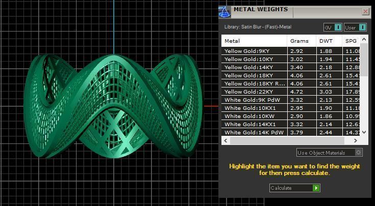 Direct casting mina gold bracelet and ring 3D model_3