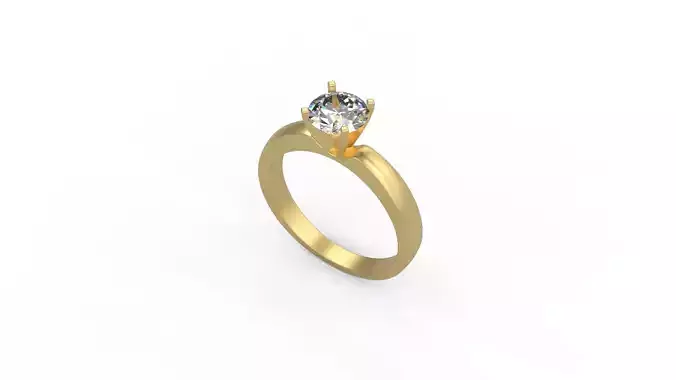 Woman Solitaire Ring 655