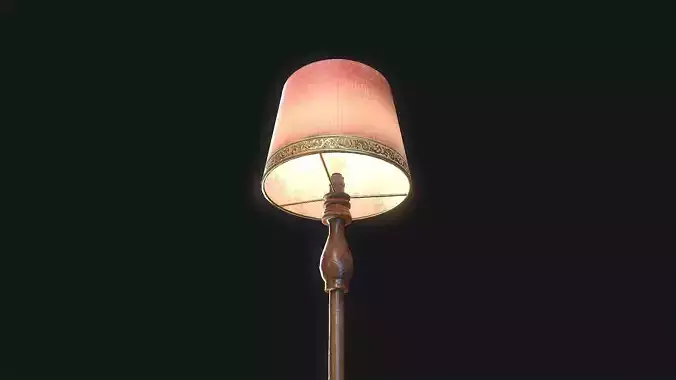 Night Lamp  Low-poly 3D model
