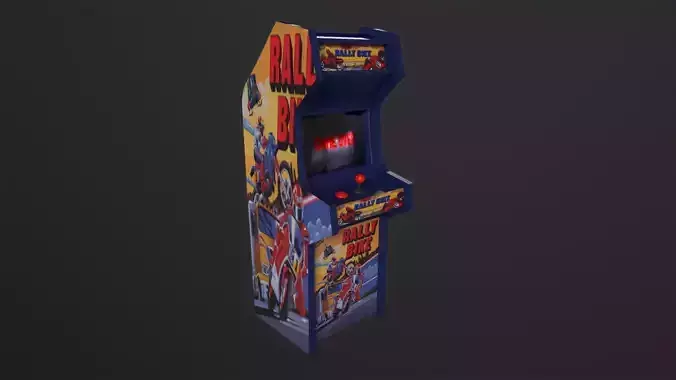 Arcade Cabinet 3D Model Low-poly 3D model