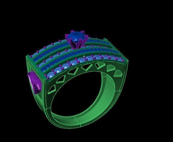 Rings 3D print model_2
