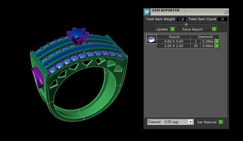 Rings 3D print model_3