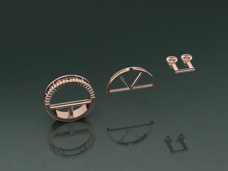 Diamond Ring 3D print model_7