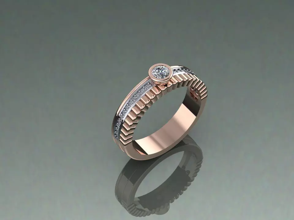 Diamond Ring 3D print model_0