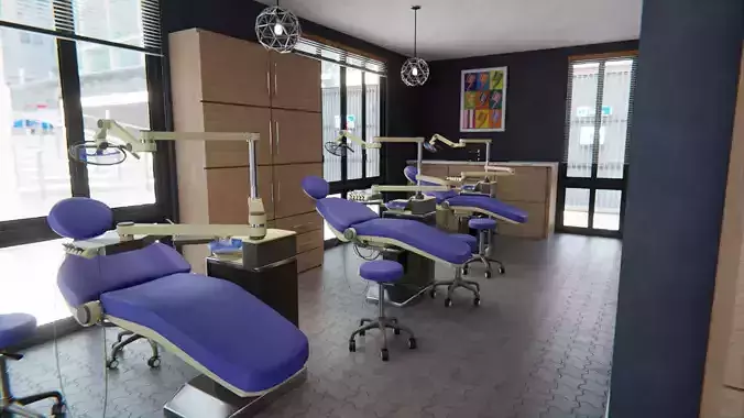 Dental Office Low-poly 3D model