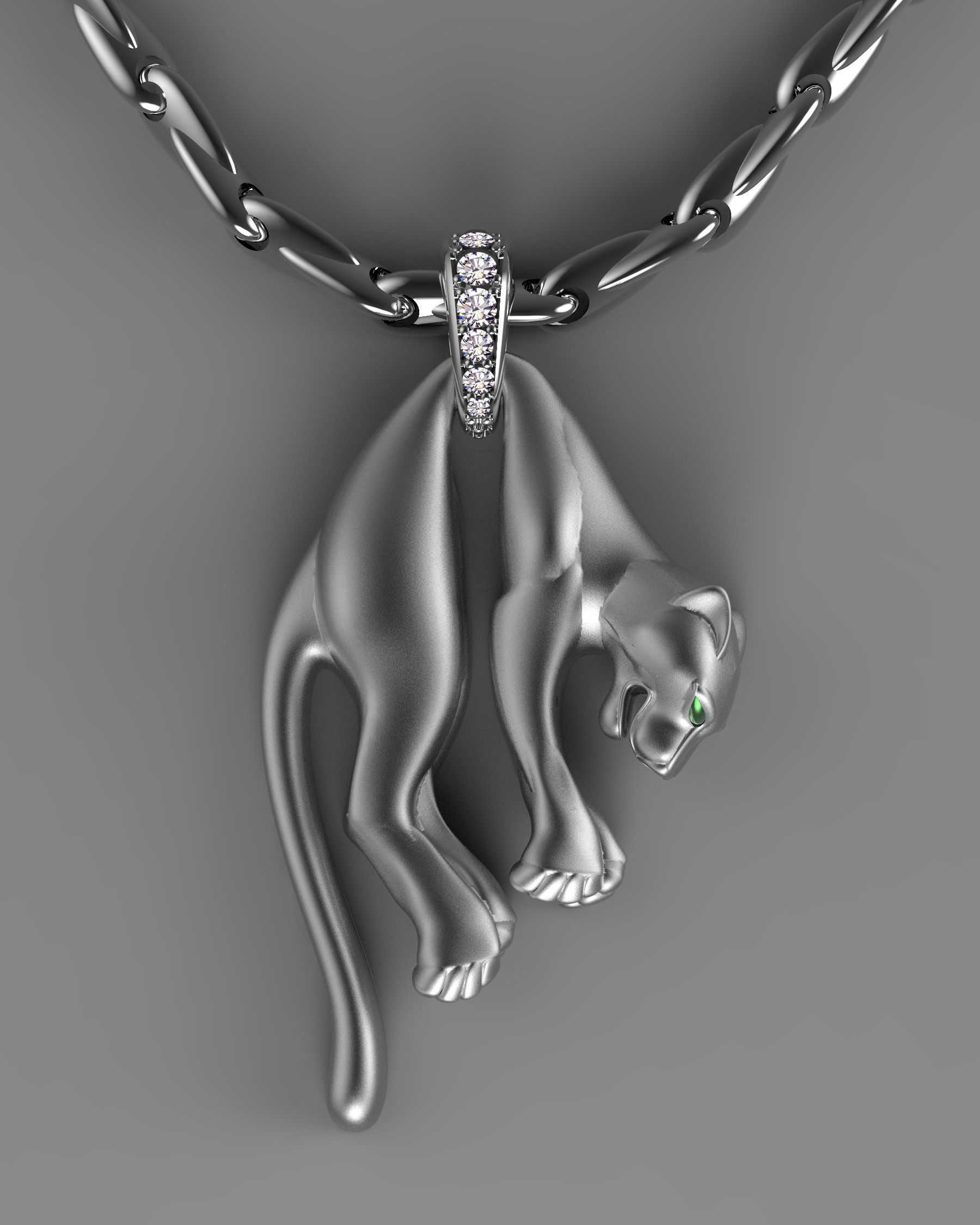 pendant  gold 3D print model_47