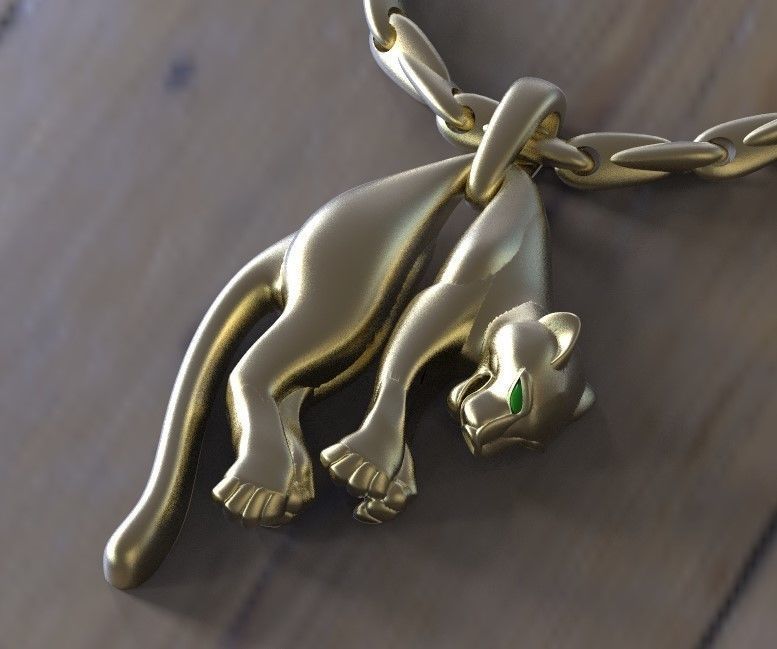 pendant  gold 3D print model_1