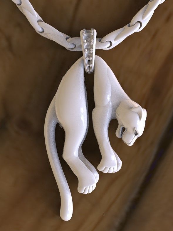 pendant  gold 3D print model_22