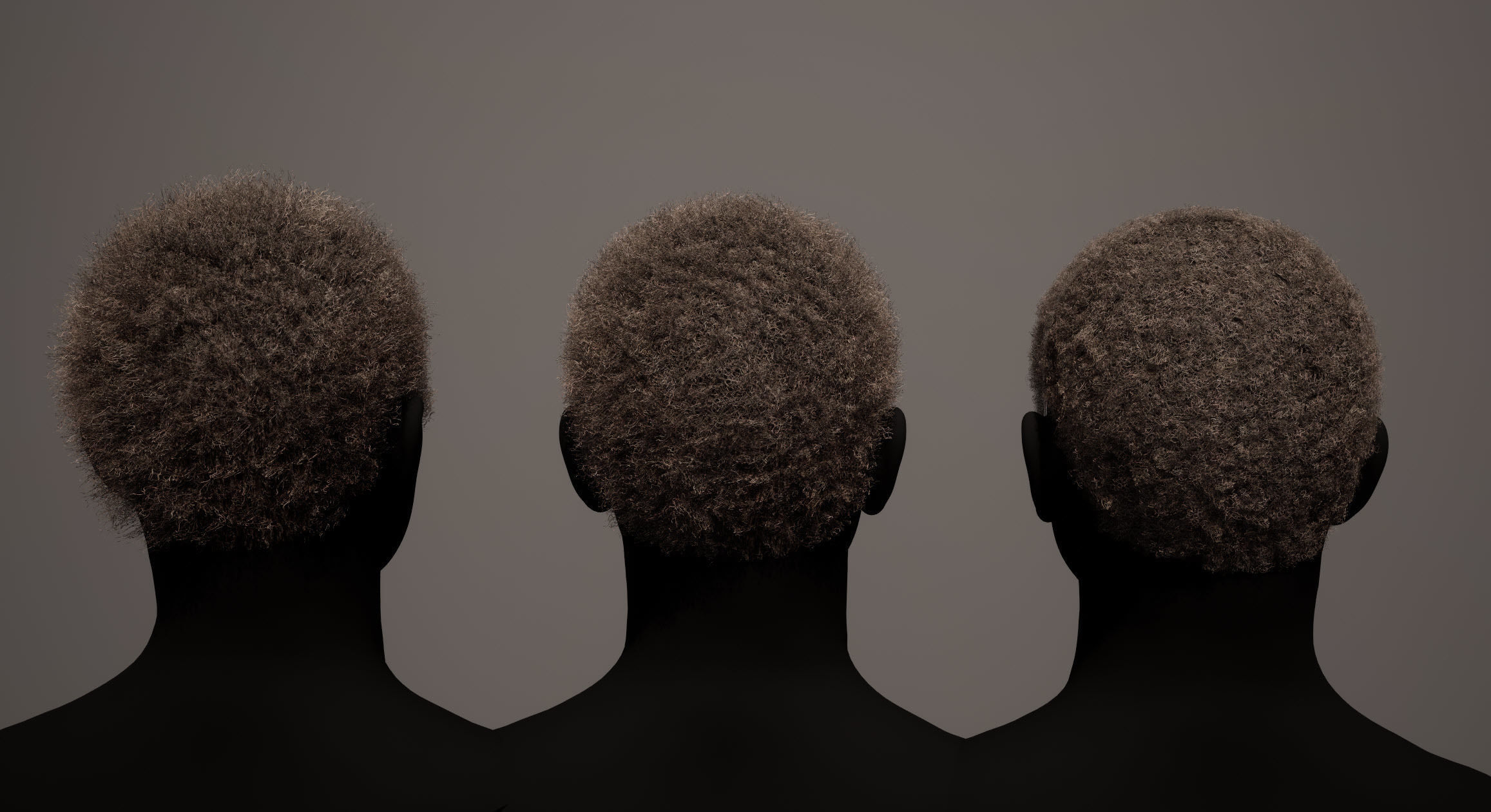 Real time afro hair 3D model_2