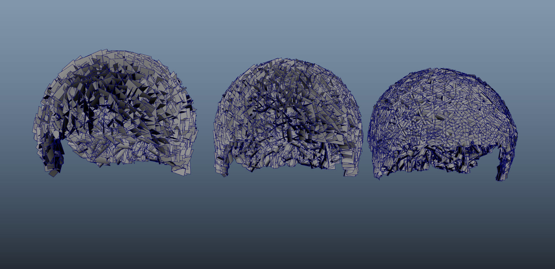 Real time afro hair 3D model_7