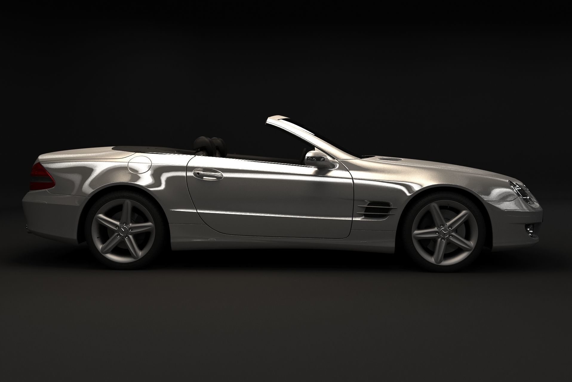 Mercedes SL500 Roadster 2005 3D model_1