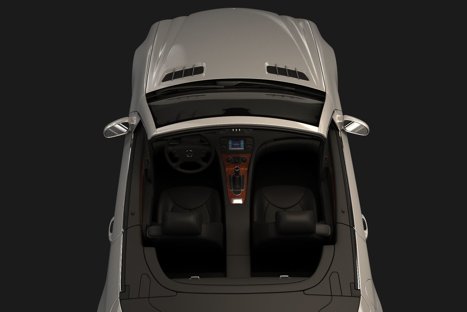 Mercedes SL500 Roadster 2005 3D model_4