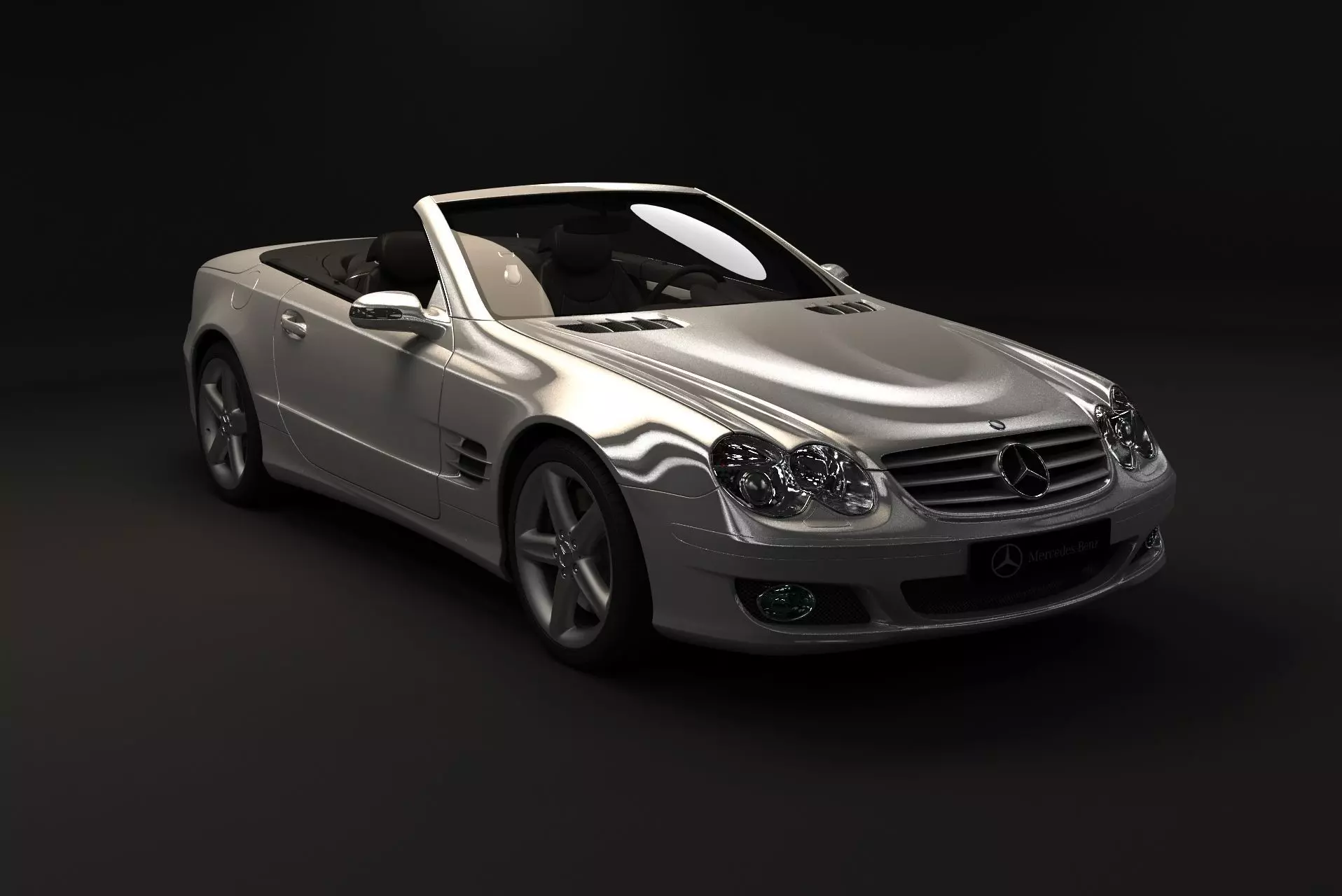 Mercedes SL500 Roadster 2005 3D model_0