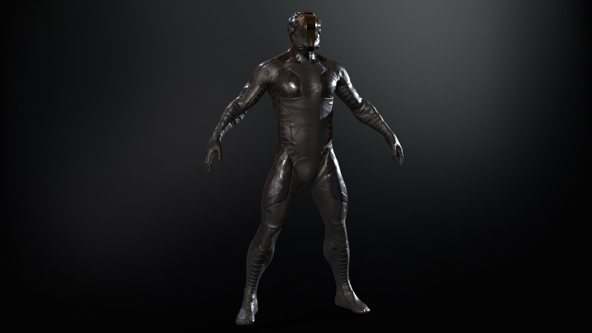 CyberJagg Low-poly 3D model_3