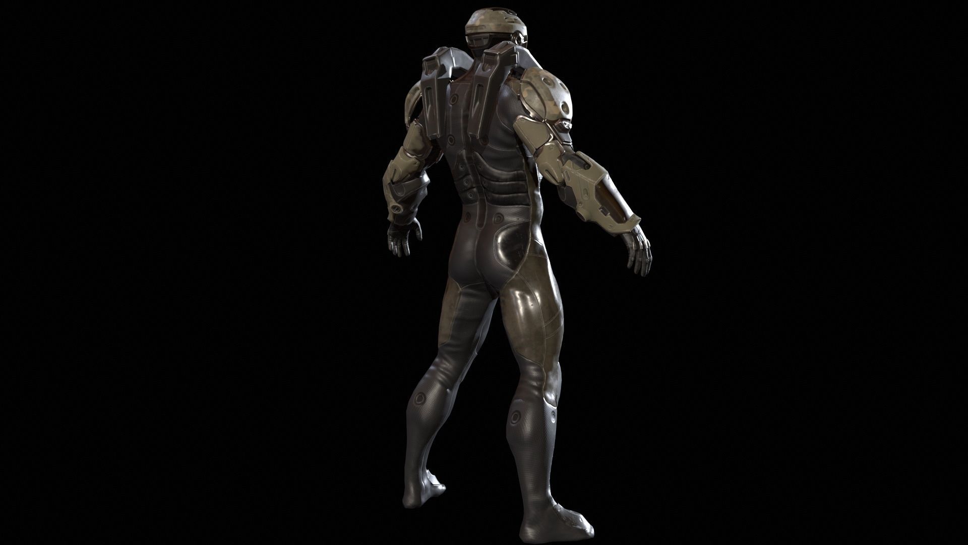 CyberJagg Low-poly 3D model_10