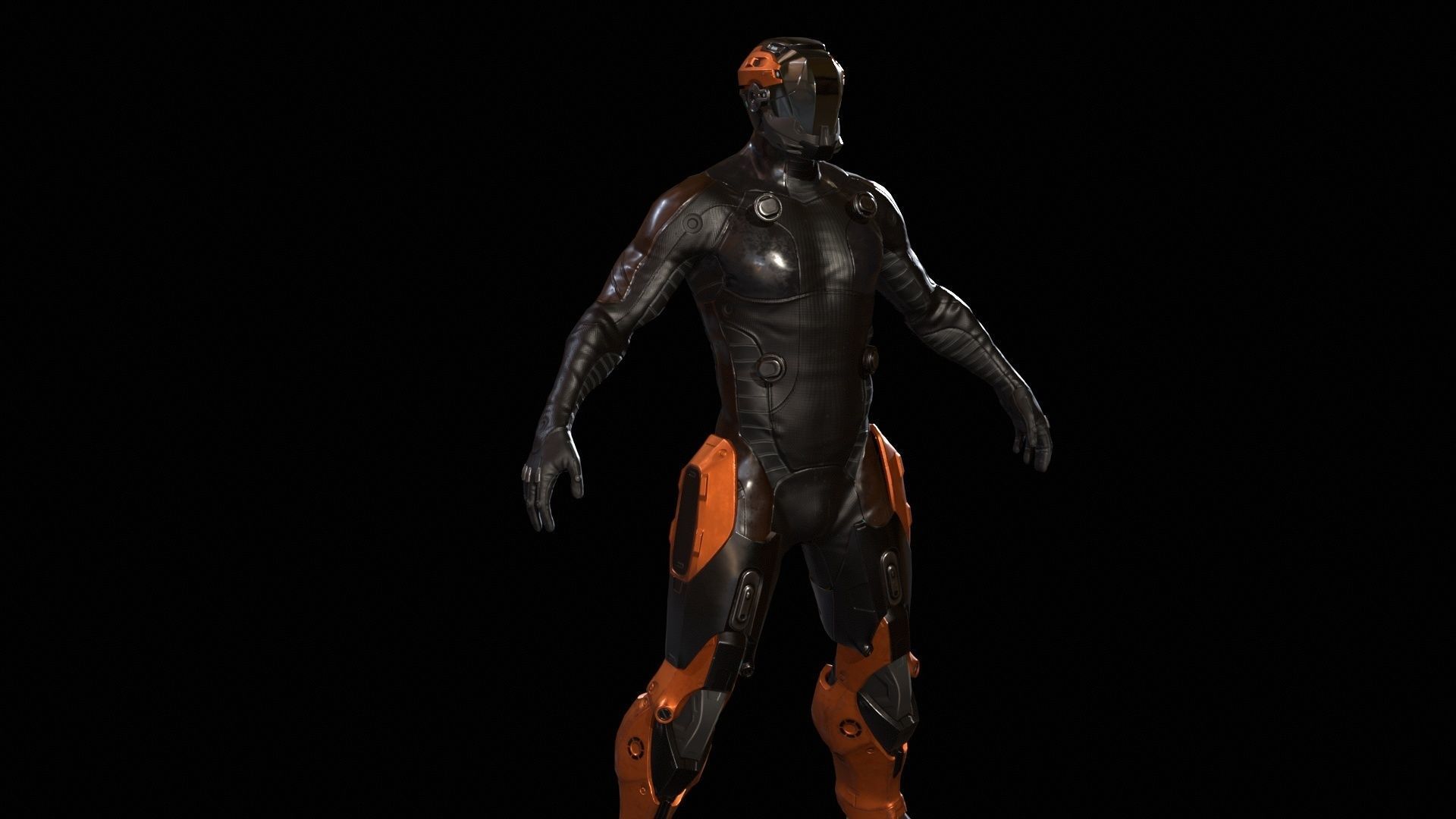 CyberJagg Low-poly 3D model_16