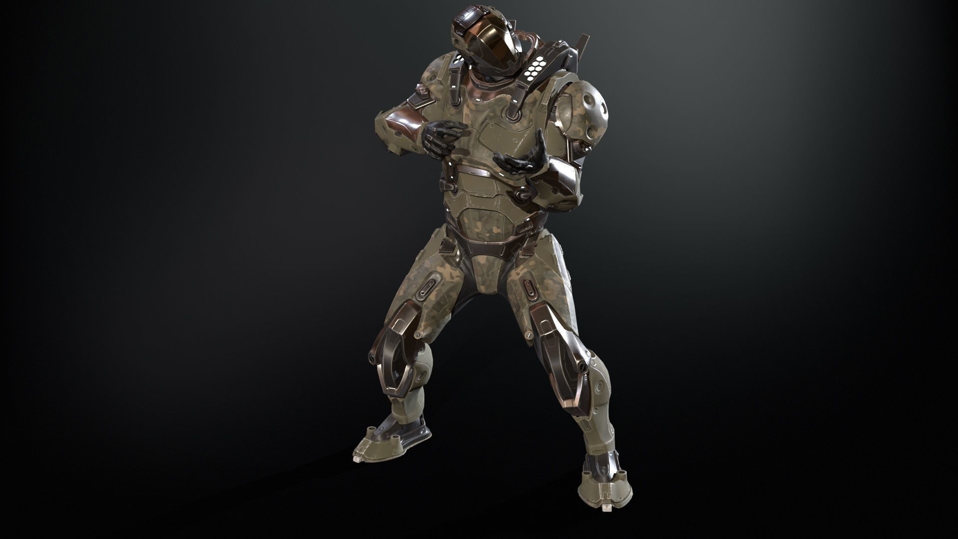 CyberJagg Low-poly 3D model_27