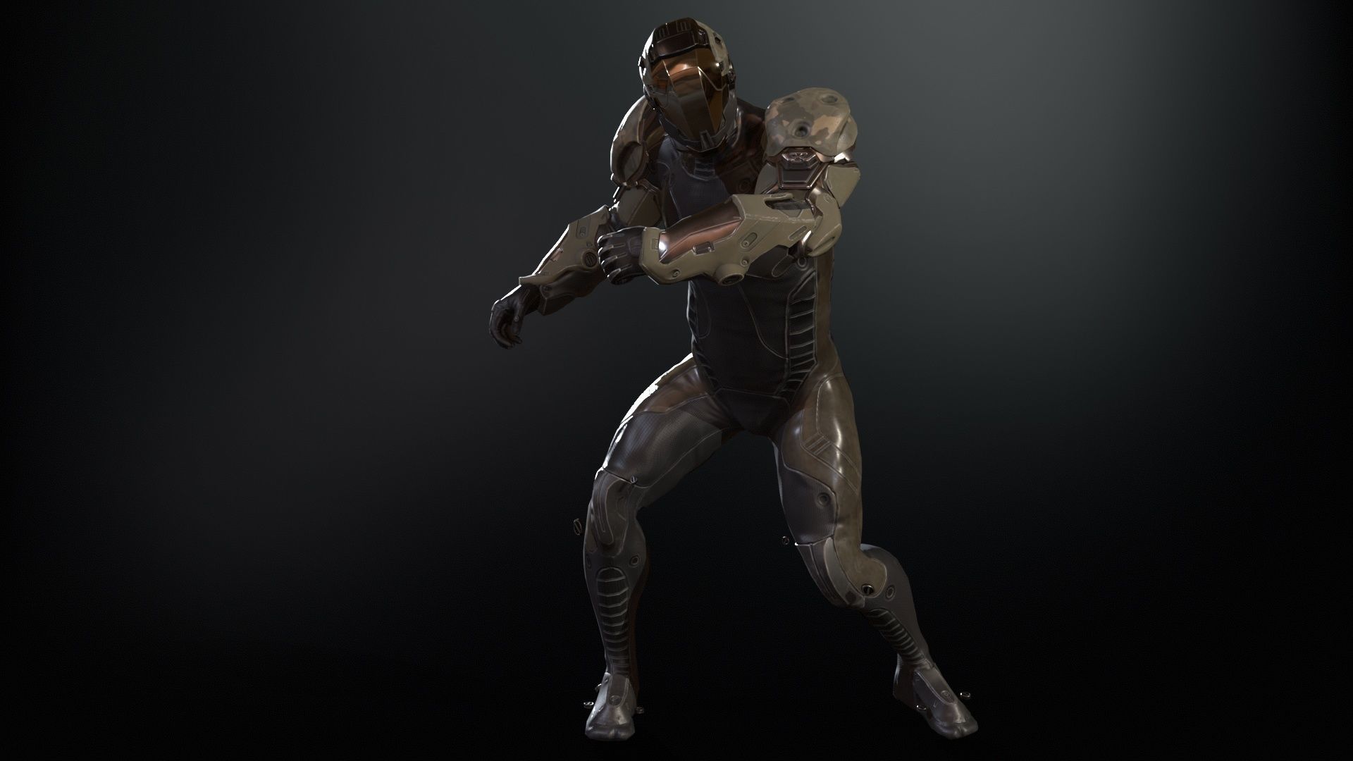 CyberJagg Low-poly 3D model_30