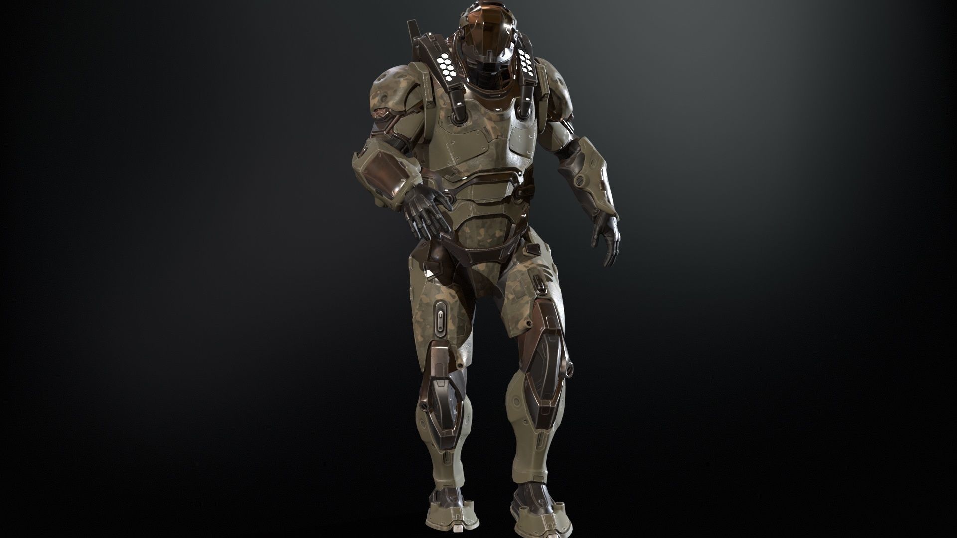 CyberJagg Low-poly 3D model_28