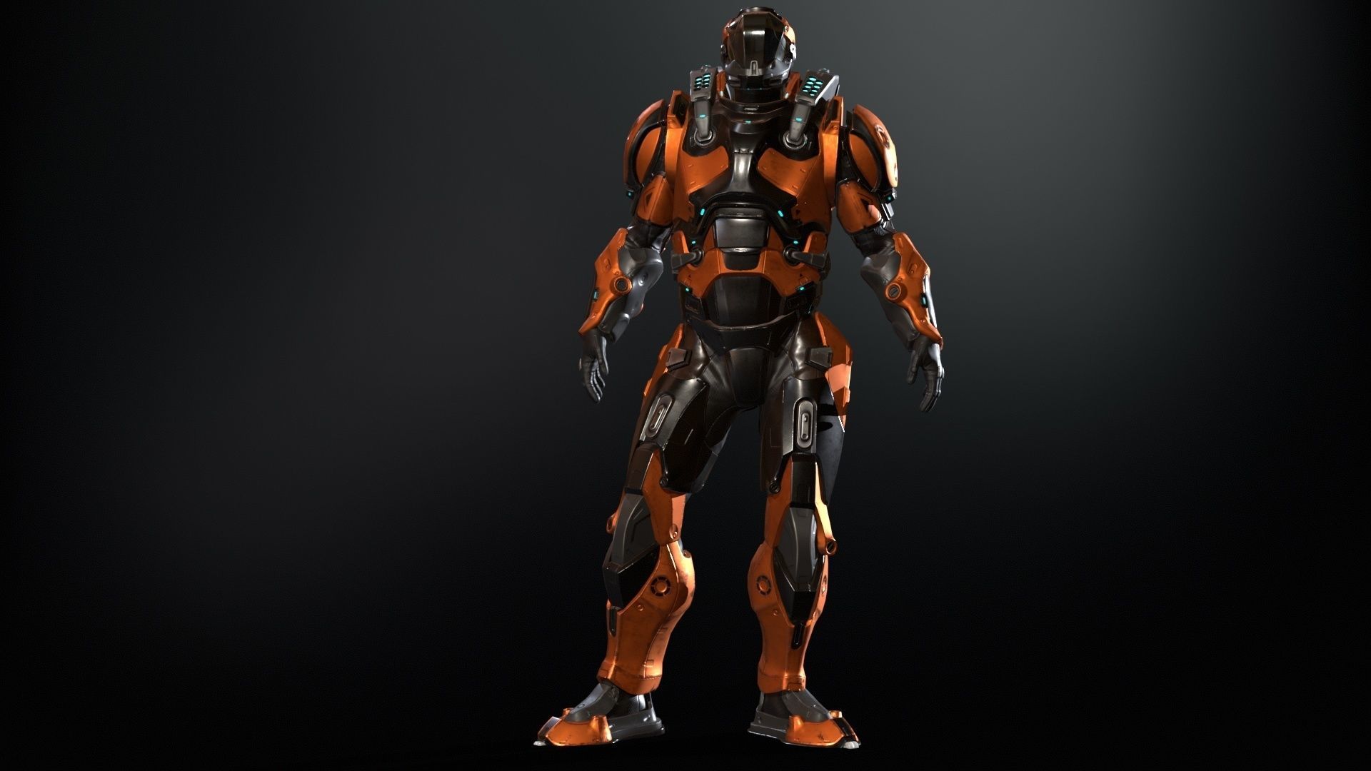 CyberJagg Low-poly 3D model_34