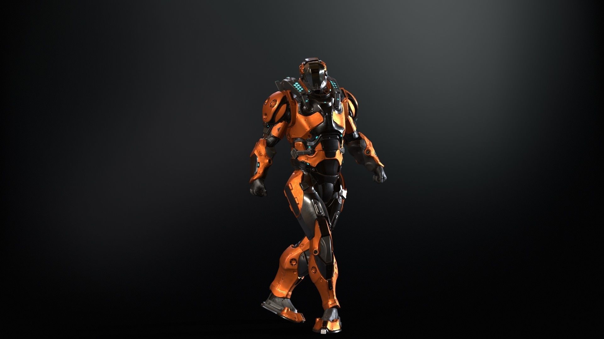CyberJagg Low-poly 3D model_36