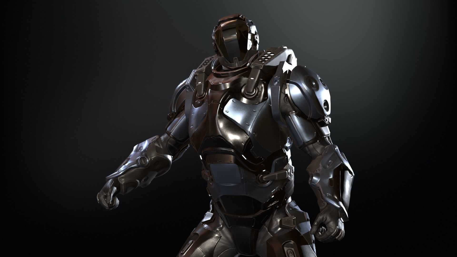 CyberJagg Low-poly 3D model_23