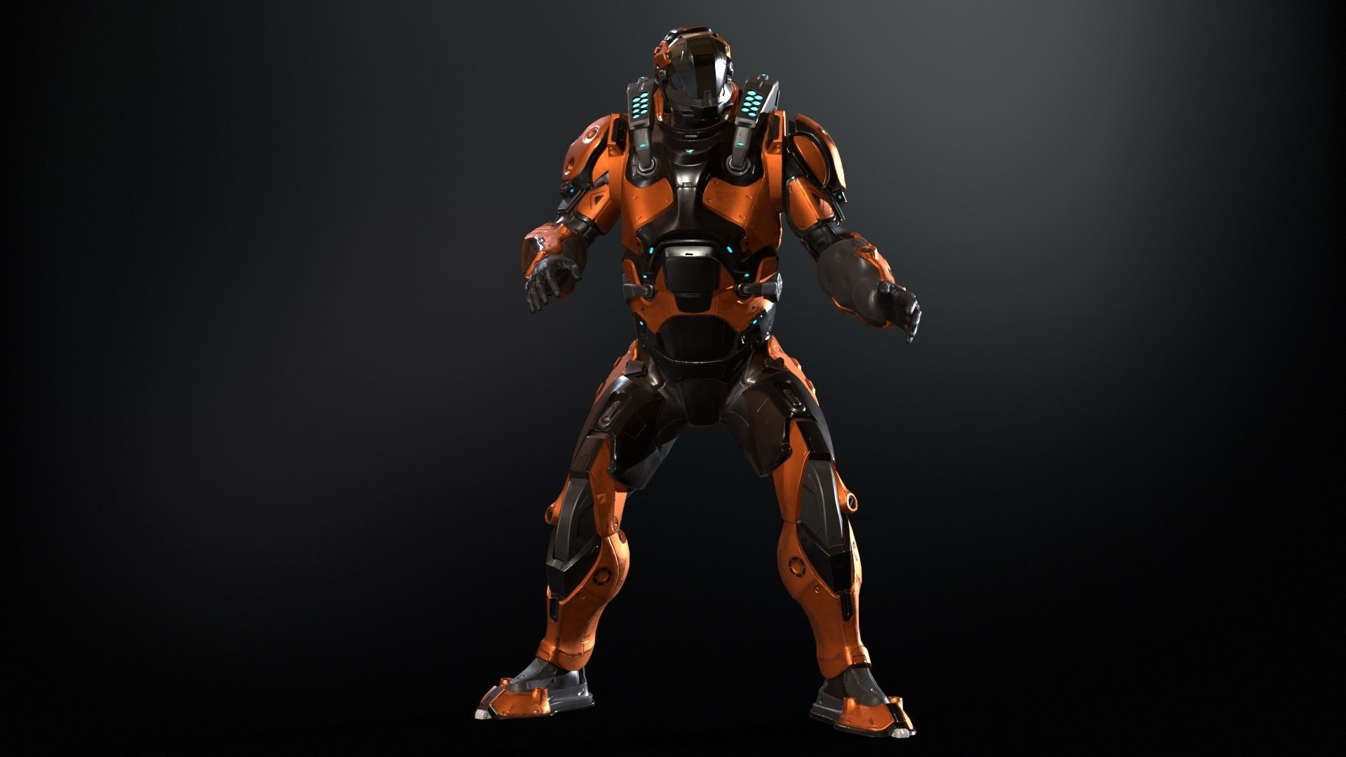 CyberJagg Low-poly 3D model_33