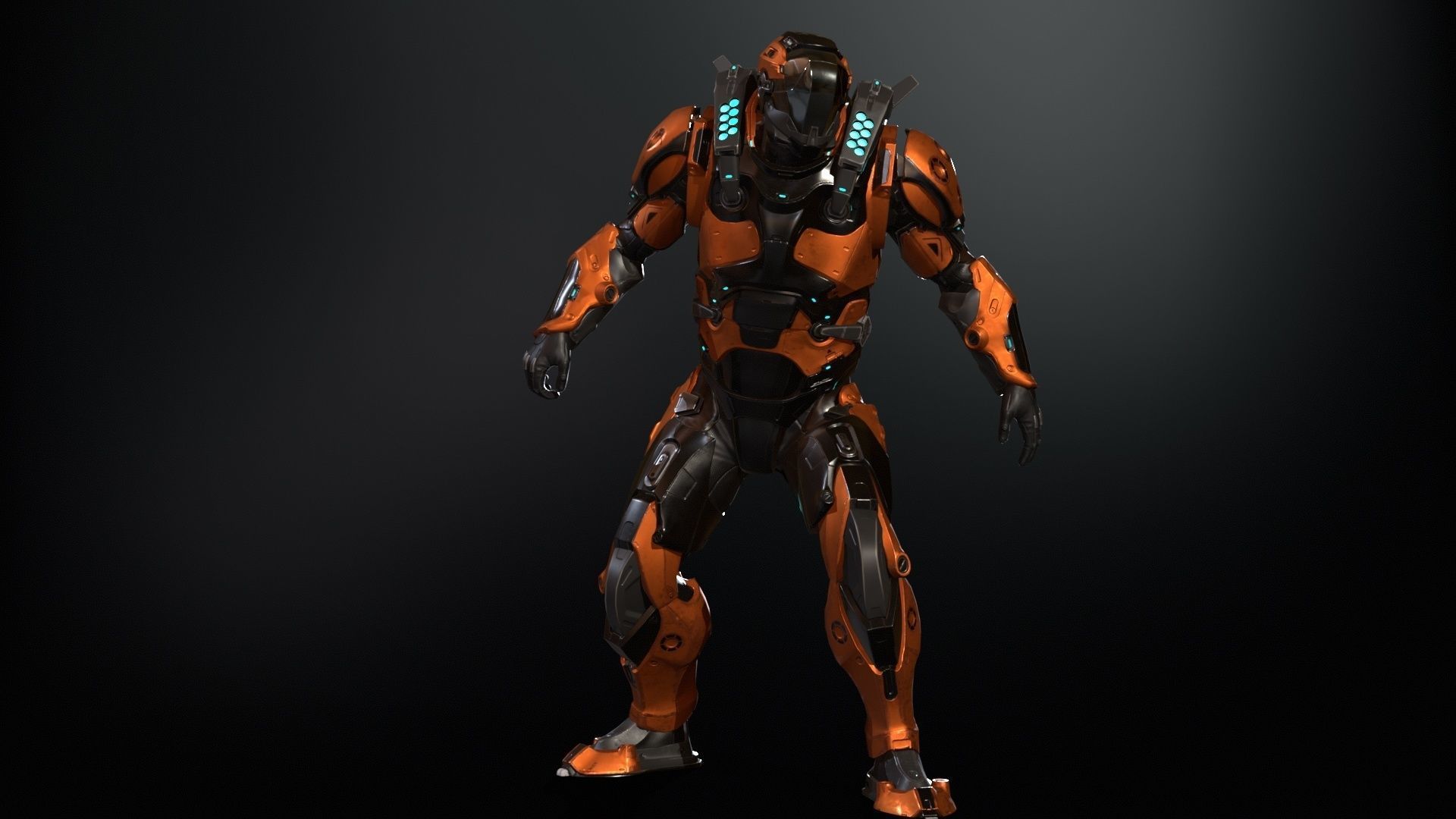 CyberJagg Low-poly 3D model_32