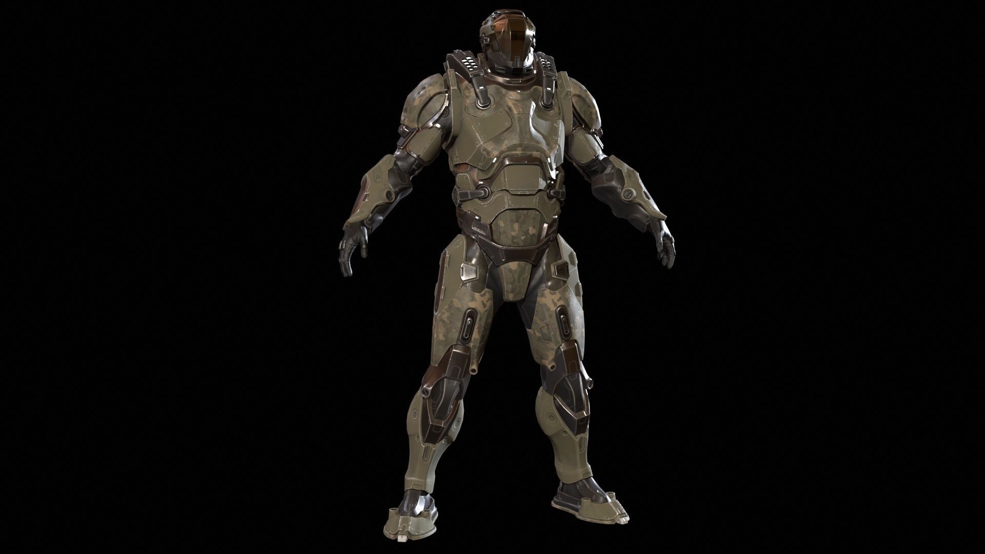 CyberJagg Low-poly 3D model_12