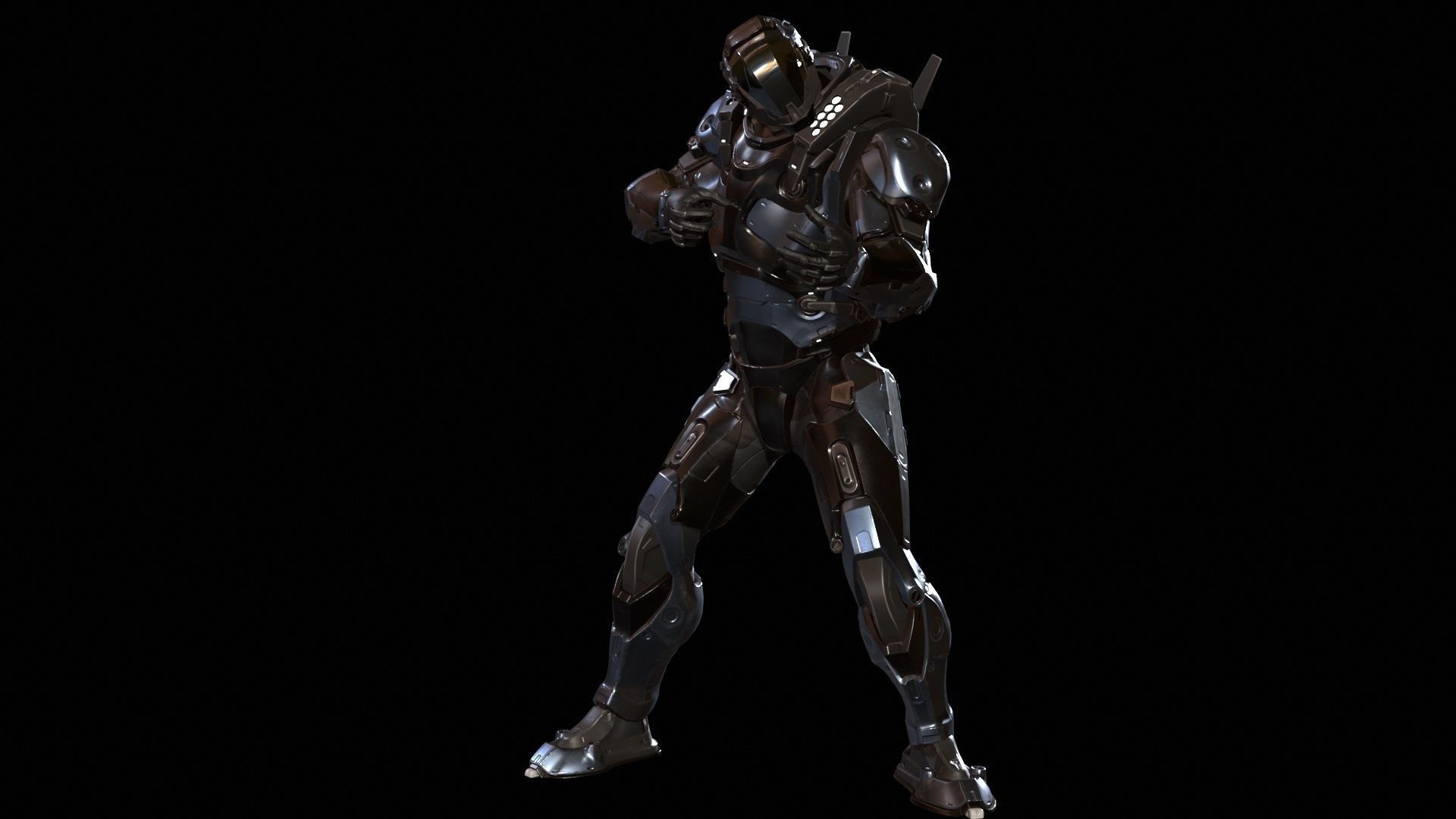 CyberJagg Low-poly 3D model_19